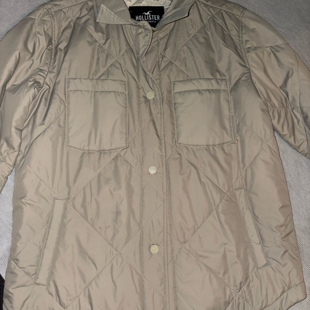 Hollister Beige Quilted Jacket